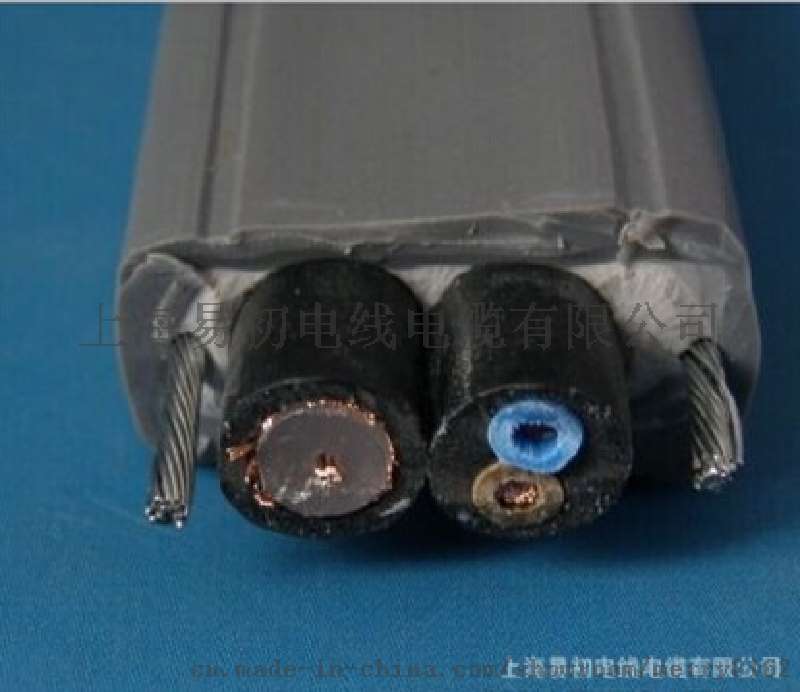 电缆TVVB2G SYV75-5-2 电梯视频电缆双钢丝扁电缆/上海电缆